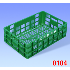 Ящик - Серия ЕВРО 600x400x180 мм, вентилируемые базы и стены,