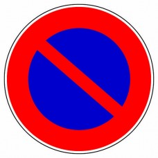 ПВЦ Знак Забранено Паркирането, ф 200 мм, ПВЦ Знак Забранено Паркирането, ф 200 мм,