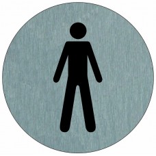 ALU info plate ф 75 мм "GENTS"