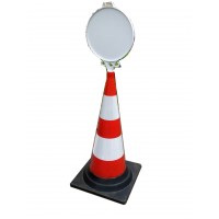 Anunț Cone Cu reflectorizante Cat ochi cu panou Anunț Cone Cu reflectorizante Cat ochi cu panou