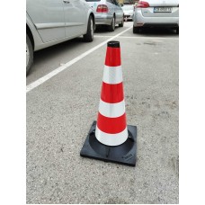 Rubber Cone 50 cm, with weighted base 4,5 kg