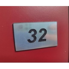 DOOR Numbers 30 x 50 mm, inox DOOR Numbers 30 x 50 mm, inox