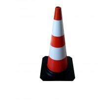 Rubber Cone 50 cm, 2 white stripes Rubber Cone 50 cm, 2 white stripes